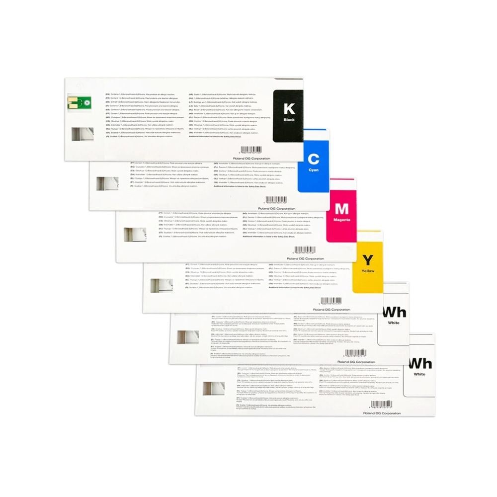 Roland TY-300 S-PG2 DTF Ink 500 ml Bundle CMYK + WhWh