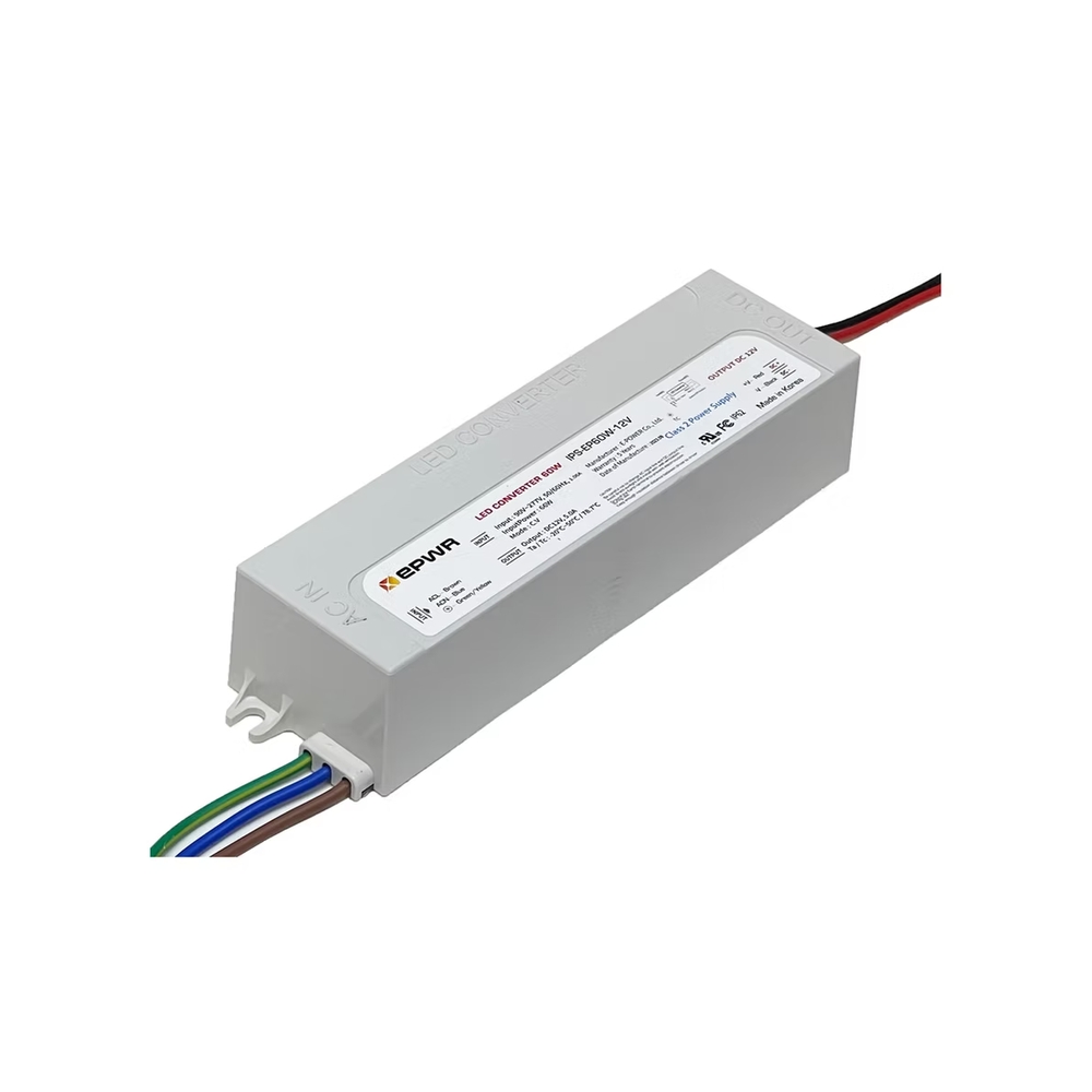 EPWR 24 Volt - 60 Watt LED Power Supply IP62, Class 2 UL Certified
