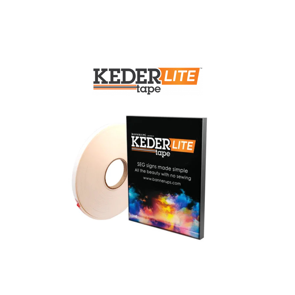 Banner Ups KederTape No-Sew SEG Fabric Edge Tape 14MM x 48'