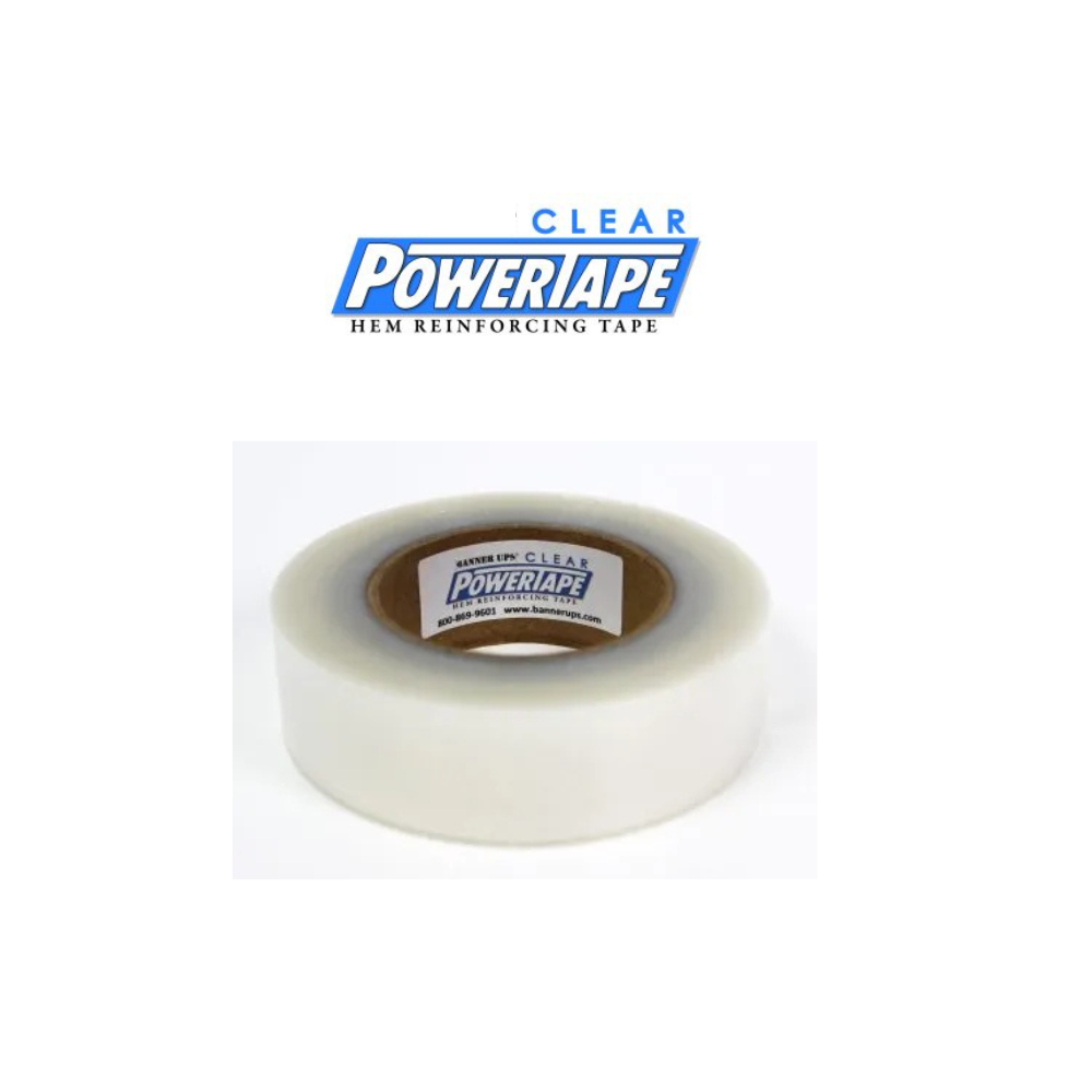 Banner Ups Clear PowerTape Banner Edge Reinforcement Tape 1.5" x 36 yd