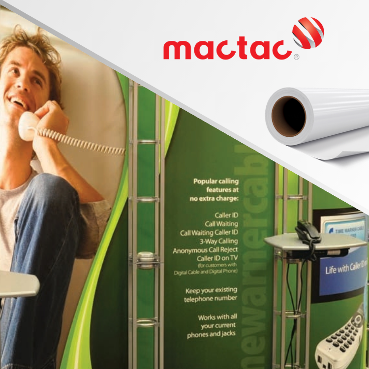 Mactac Rebel 200 Series Matte White Removable