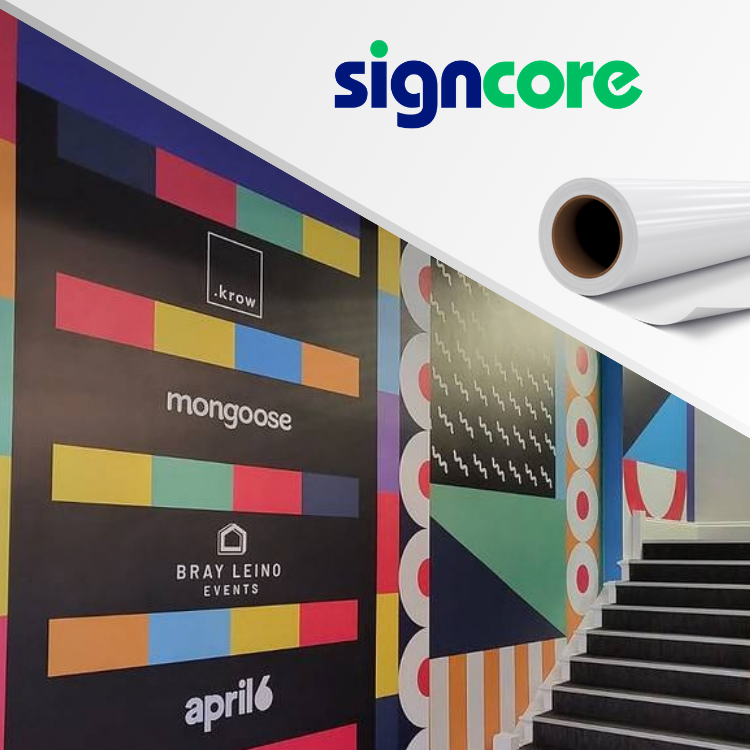 SignCore 3 mil White Permanent Vinyl with Air Release Liner