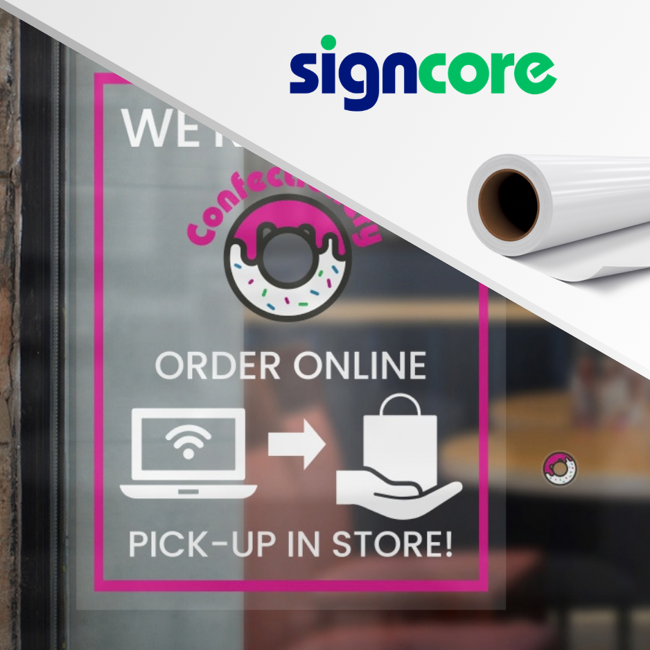SignCore Clear Static Cling Vinyl
